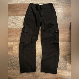 Aritzia TNA Black Cargo Pants